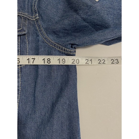 Turtle Bay Denim Jean Jacket Womens Size Medium 4 Pockets Button Front - Picture 4 of 5